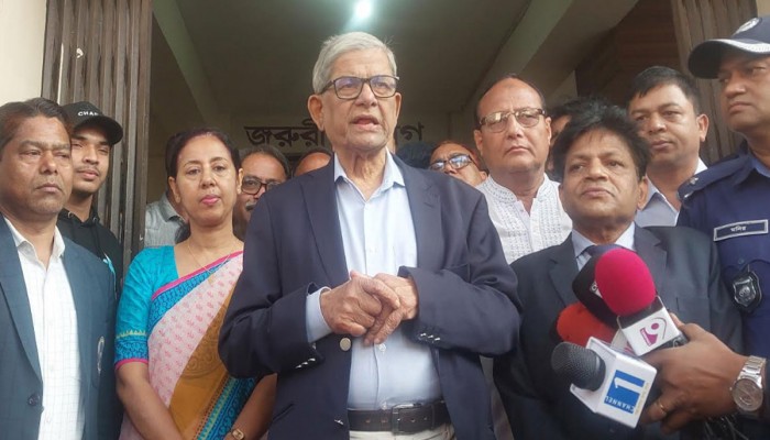 ঠাকুরগাঁওয়ে মেডিকেল কলেজ স্থাপনের সিদ্ধান্ত হয়ে গেছে: মির্জা ফখরুল