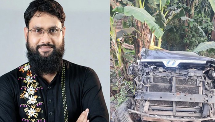 সড়ক দুর্ঘটনার কবলে এনসিপির এমপি মুজাহিদ